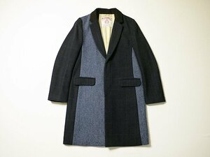 UNITED ARROWS　ユナイテッドアローズ　BEAUTY＆YOUTH　Harris Tweed　ハリスツイード　ツイードコート　チェスターコート　Mサイズ