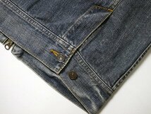 Levi's　リーバイス　デニムジャケット　正規品　70602-00　ユーズド加工　トラッカージャケット　Sサイズ　ジージャン　フルジップ_画像7