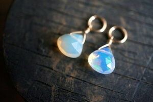 [ hoop for charm ]K14GF769echio Piaa opal charm 1 pair / hoop earrings * hoop earrings * earrings 