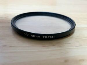 UVフィルター 58mm レンズフィルター 