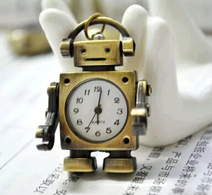 [ postage our company charge ]* robot * key holder * pocket watch * pocket watch * antique style * bronze * NC-335B