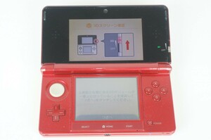 【動作品】3DS 本体 フレアレッド 1 中古 任天堂 ニンテンドー nintendo