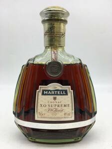 0320-001MK⑲23086 お酒 700ml 40% 未開栓 グリーンボトル MARTELL XO SUPREME マーテル スプリーム コニャック ブランデー