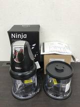 0304-129T⑨5946 調理機器 shop Japan NINJA Chopper ニンジャチョッパー NJ100JBK みじん切り 刻み お手入れ簡単 美品_画像1