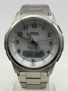 0401-502MK?6052 腕時計 稼働 画面表示◯　CASIO　カシオ　WAVE　CEPTOR　　WVA-M630　ソーラー　デジアナ