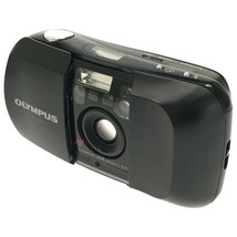 【完動品】OLYMPUS μ [mju:] 35mm F3.5 オリンパス ミュー 初代 ブラック コンパクトフィルムカメラ 広角単焦点レンズ 人気機種 C3938_画像1