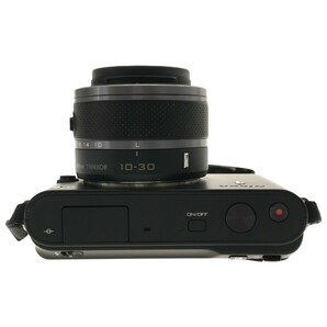 【通電OK 美品 ジャンク】Nikon 1 J1 NIKKOR 10-30mm F3.5-5.6 レンズキット ブラック ミラーレス一眼 カメラケース バッテリー付属 C3893の画像6
