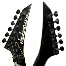 【稀少】Jackson Stars Made in Germany by Schaller エレキギター ブラック 木目 ドイツ製 LEVY'S MSS3-BLK付 音出し確認済 現状品 G389_画像3