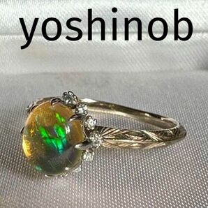 Yoshinob ファイアオパール ダイヤ リング 11号 ヨシノブ