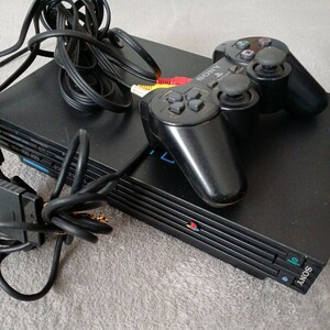 SONY ソニー ブラック プレイステーション2 　コントローラー　PS2