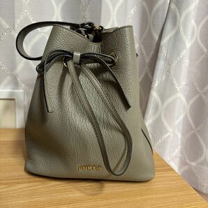 FURLA ハンドバッグ　グレージュ　保証書付