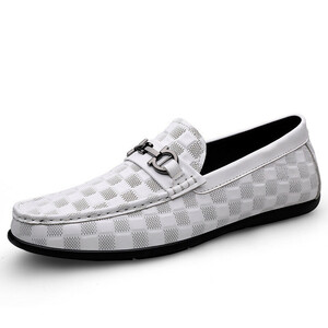  Loafer new goods * men's slip-on shoes gentleman shoes driving shoes casual shoes commuting going to school [SK2279] white 24cm