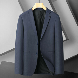 テーラードジャケット　ビジネスジャケット　スーツ　メンズ*新品　ブルゾン　ブレザー春秋服　大きいサイズあり【5569】ブルー　5XL