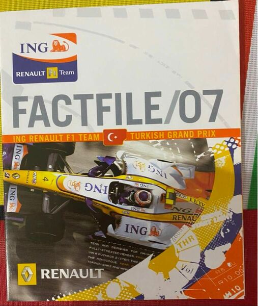 ING RENAULT F1 TEAM トルコgp FACTFILE/07