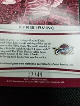 2012-13 Limited CENTER STAGE Kyrie Irving #5 RC Jersey card /49 アービング ジャージ_画像3