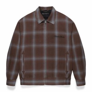 定価以下！　WACKO MARIA OMBRE CHECK 50'S JACKET ワコマリア オンブレジャケット　ブラウン　L