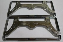 SUZUKIスズキ純正OP■アルトラパン専用■HE33S/HE22S/HE21S■シルバーメッキナンバーフレーム■2枚現品のみ_画像3