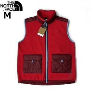 1円～!売切!【正規新品】THE NORTH FACE◆ROYAL ARCH VEST フリース ベスト キルティング US限定 肉厚 アウトドア(M)赤 181024-60