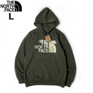 1円～!売切!【正規新品】THE NORTH FACE◆AMERICANA PULLOVER HOODIE パーカー グラフィック イーグル US限定 裏起毛(L)カーキ 181130-33