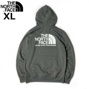 1円～!売切!【正規新品】THE NORTH FACE◆THROWBACK HOODIE プルオーバー パーカー US限定 裏起毛 男女兼用 キャンプ(XL)グレー181130-30