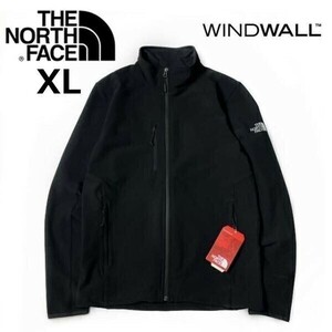 1円～!売切!【正規新品】THE NORTH FACE◆STRETCH SOFT SHELL JACKET トラックジャケット US限定 撥水 ハーフドームロゴ(XL)黒 180915-50