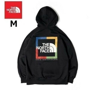 1円～!売切!【正規新品】THE NORTH FACE◆W NOV GRAPHIC HOODIE パーカー スウェット US限定 裏起毛 ボックスロゴ 登山(M)黒 181130-30