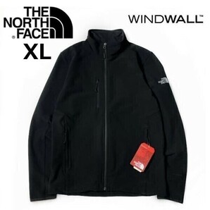 1円～!売切!【正規新品】THE NORTH FACE◆STRETCH SOFT SHELL JACKET トラックジャケット US限定 撥水 ハーフドームロゴ(XL)黒 180915-50の画像1