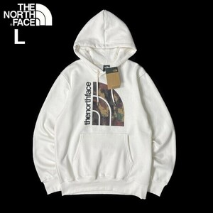 1円～!売切!【正規新品】THE NORTH FACE◆JUMBO HALF DOME HOODIE パーカー US限定 裏起毛 ビッグハーフドーム(L)白 迷彩柄 181130-30