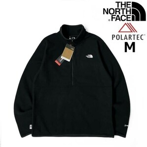 1円～!売切!【正規新品】THE NORTH FACE◆ALPINE POLARTEC 100 1/2-ZIP JACKET フリース ハーフジップ US限定 軽量(M)黒 181024-35の画像3