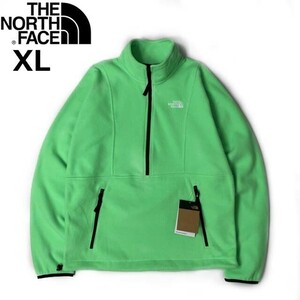 1円～!売切!【正規新品】THE NORTH FACE◆ATTITUDE 1/4ZIP フリース アティテュード US限定 日本未発売 軽量 ロゴ刺繍(XL)緑 181024-50