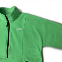 1円～!売切!【正規新品】THE NORTH FACE◆ATTITUDE 1/4ZIP フリース アティテュード US限定 日本未発売 軽量 ロゴ刺繍(XL)緑 181024-50_画像4