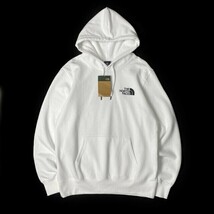 1円～!売切!【正規新品】THE NORTH FACE◆THROWBACK HOODIE プルオーバー パーカー US限定 ロゴプリント 裏起毛 男女兼用(XL)白 181130-30_画像5