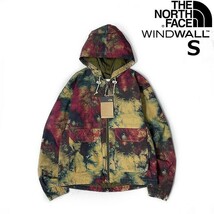 1円～!売切!【正規新品】THE NORTH FACE◆W PRINTED RIPSTOP WIND HOODIE マウンテンパーカー US限定 防風 茶タグ(S)茶 総柄 180915-15_画像3