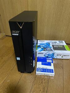 第8世代CPU&GTX750Ti搭載★ゲーミングPC★Win11/SSD500G＋HDD1TB/メモリ8G/無線LAN＆BT