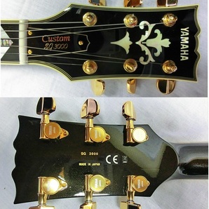 3 エレキギター YAMAHA ヤマハ SG3000 CUSTOM Black Metallic ブラック メタリック ケース付の画像2