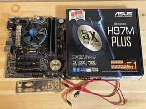 ●ASUS H97M-PLUS(LGA1150) + Core i3-4150 + メモリ8GB セット●