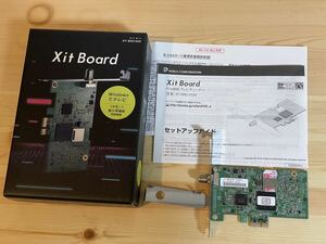 ●PIXELA PCIe接続　地デジチューナー　Xit Board（XIT-BRD100W）ブラケット・B-CASカード付●