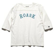 ROARK REVIVAL(ロアークリバイバル)『MEDIEVAL LOGO 3/4 SLEEVE TEE』WHITE M_画像1