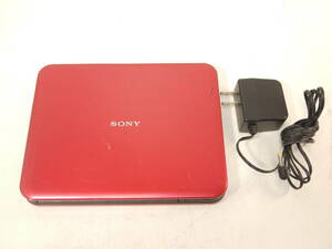 166 SONY DVP-FX720 ソニー 7型液晶DVDプレーヤー ポータブルDVDプレーヤー 赤