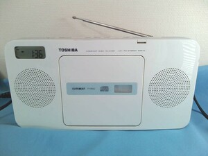 TOSHIBA Toshiba TY-CR22 CD radio white 2013 year made power cord attaching * Junk 