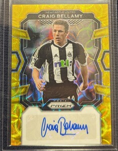 10枚限定 /10 クレイグ・ベラミー【2023-24 PANINI PRIZM PREMIER LEAGUE SOCCER】Craig BELLAMY AUTOGRAPH GOLD Topps 