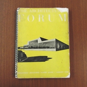 ARCHITECTURAL FORUM アルバート・カーン 新建築 建築と都市 工場 建築 プレハブ a+u SD GA domus el croquis Albert Kahn August 1938