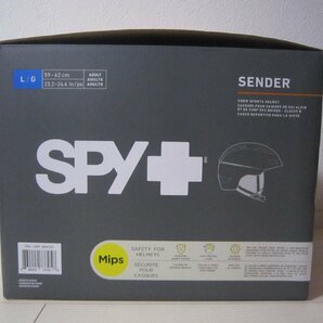 新品 SPY スパイ 大人用スノーヘルメット Sender MIPSテクノロジー搭載 サイズ62-66cm ブラック ウィンター スポーツ アウトドア 2001121の画像4