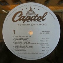 46065790;【US盤/シュリンク】Jo Stafford / The Hits Of Jo Stafford_画像3