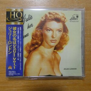 4988006866690;【HQCD】ジュリー・ロンドン / 彼女の名はジュリーVOL.1　TOCJ-90014