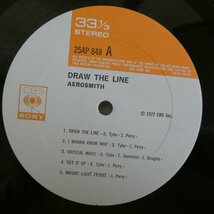 47051617;【帯付/美盤】Aerosmith / Draw The Line_画像3