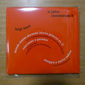 41093550;【CD】TAMAYO / Luigi Nono:20 jahre inventionen Vol.5(紙ジャケット仕様)(RZ4006)