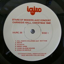 46067763;【Canada盤/IAJRC/MONO/シュリンク】V・A / Stars Of Modern Jazz Concert - Carnegie Hall Christmas 1949_画像3