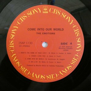 47052304;【帯付】The Emotions / Come Into Our World サンシャイン・ワールドの画像3