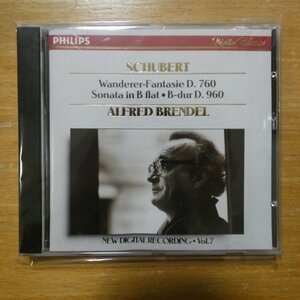 028942206229;【CD/西独盤/蒸着仕様】BRENDEL / SCHUBERT:SONATA D.960/WANDERER-FANTASIE(4220622)